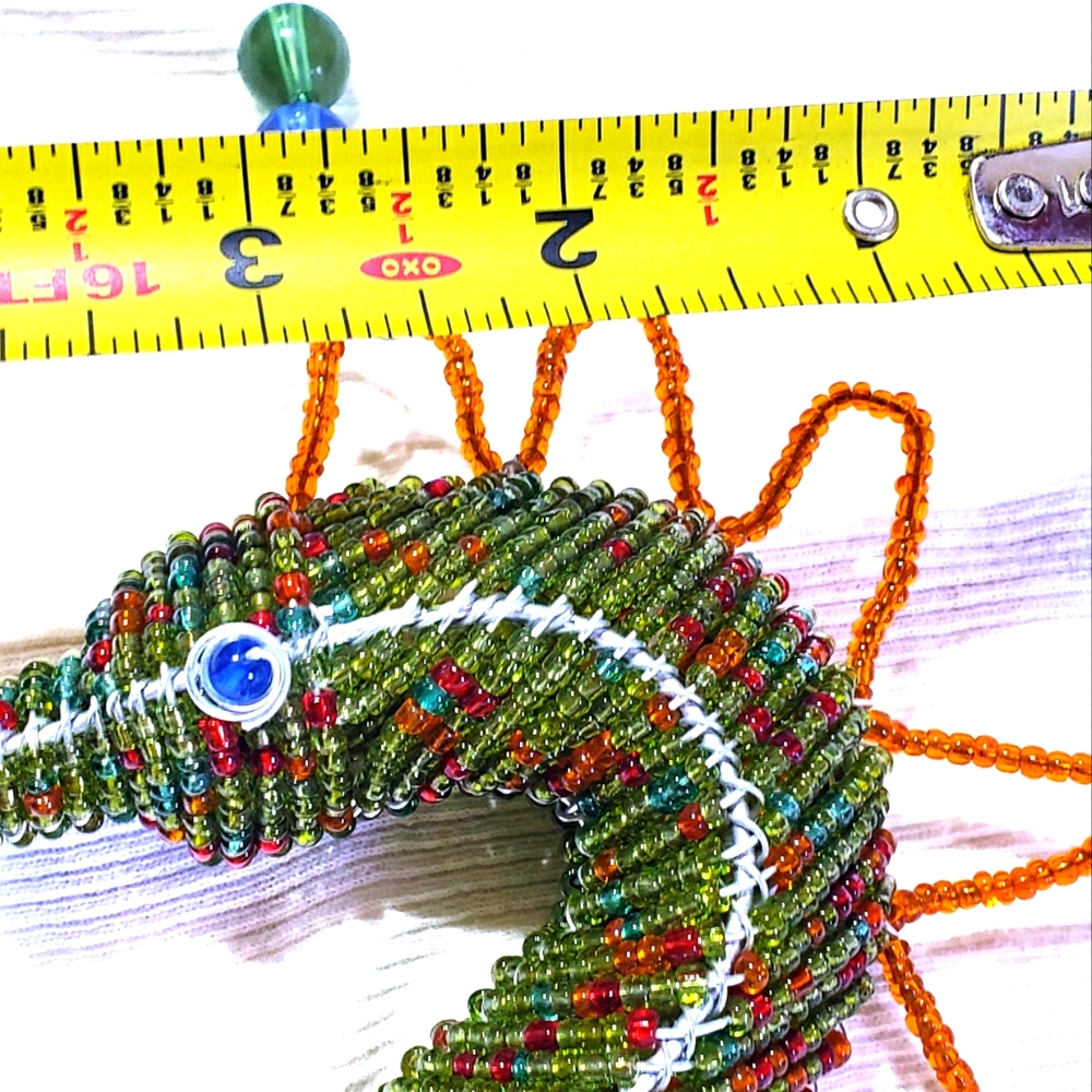 Gorgeous African bead Seahorse! Extra large size.